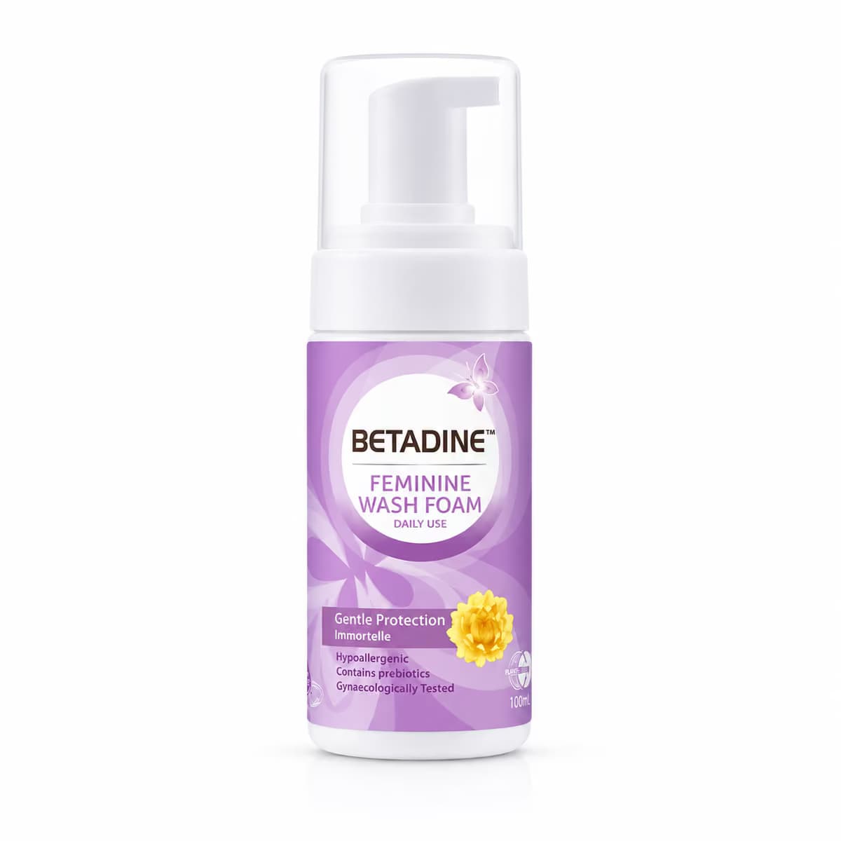 Bọt Vệ Sinh Phụ Nữ Betadine Feminine Wash Foam Gentle Protection (Chai 100ml)