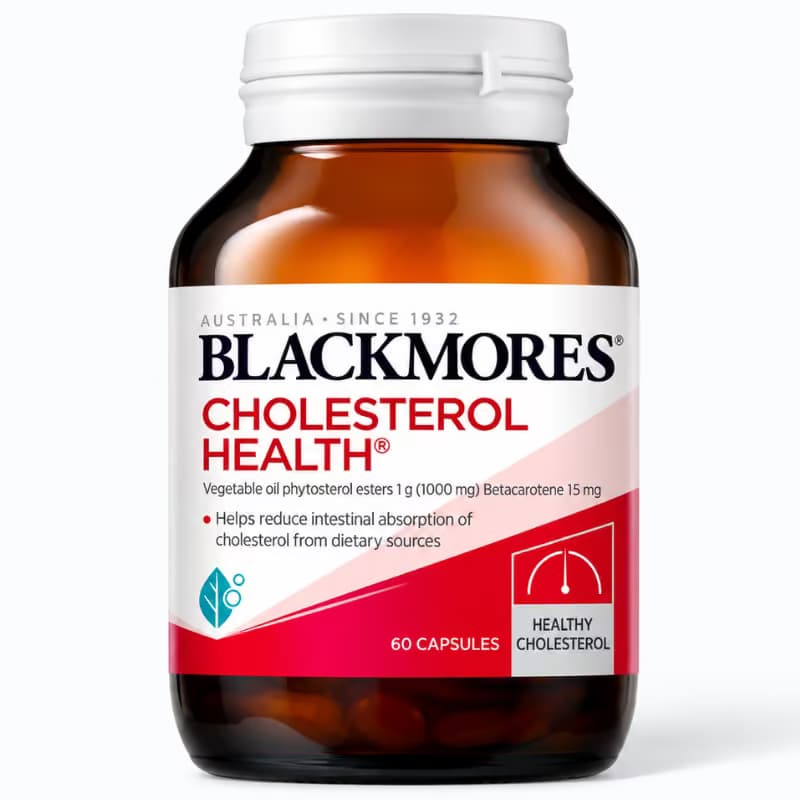 Viên uống Blackmores Cholesterol Health hỗ trợ giảm cholesterol (Lọ 60 viên)