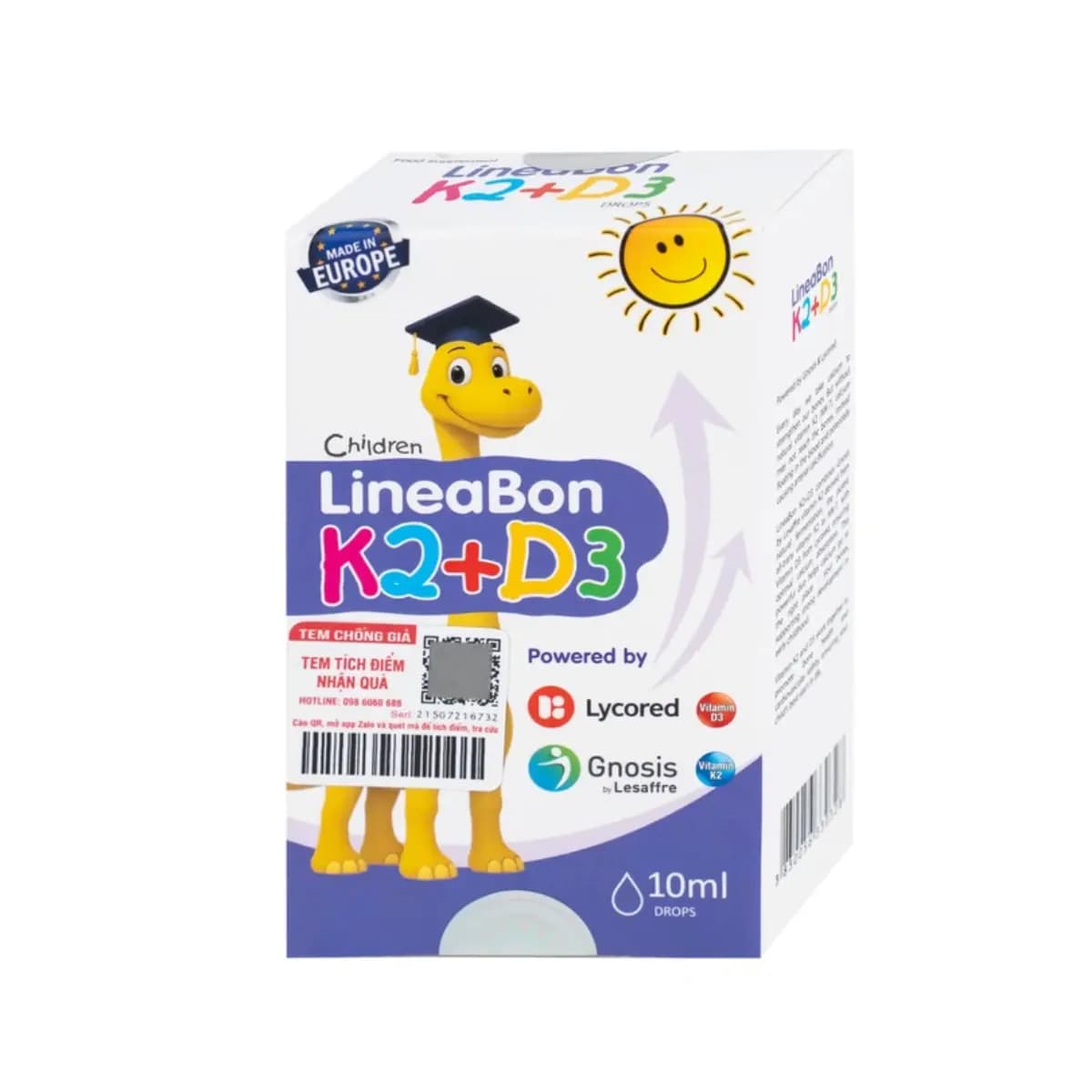 Dung Dịch Lineabon K2+d3 Ergopharm ( Chai 10ml)