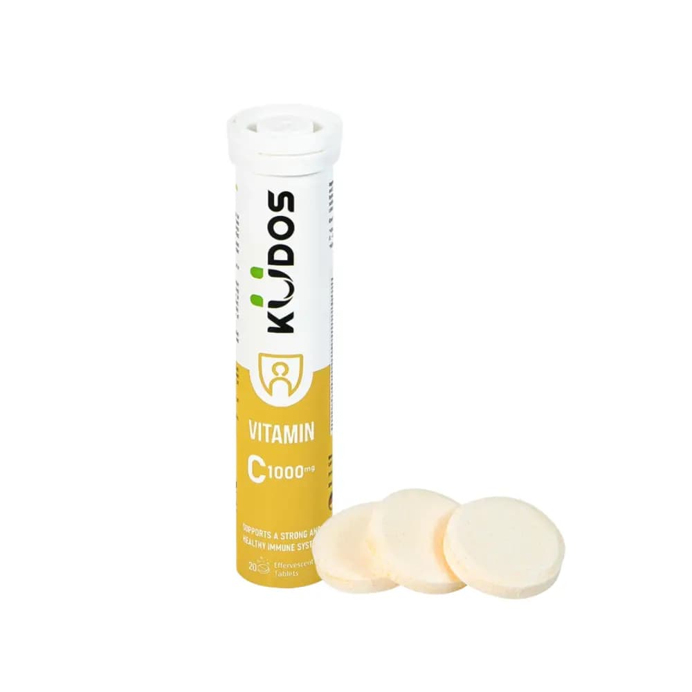 Viên Uống Kudos Vitamin C 1000 Mg Hương Chanh (20 Viên/tuýp)