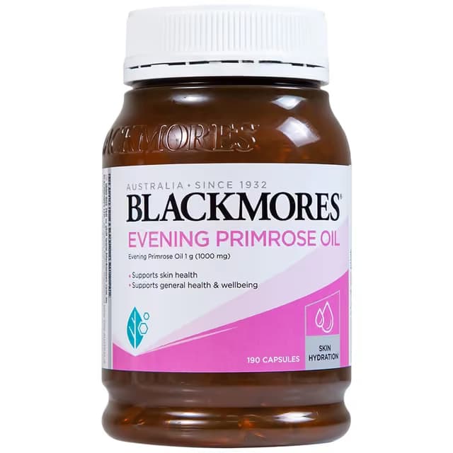 Viên uống Blackmores Evening Primrose Oil hỗ trợ làn da khỏe mạnh (Hộp 190 viên)