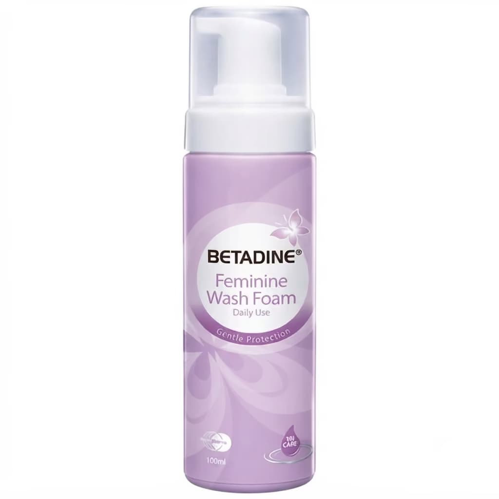 Betadine Feminine Wash Foam Gentle Protection Immortelle 100ml