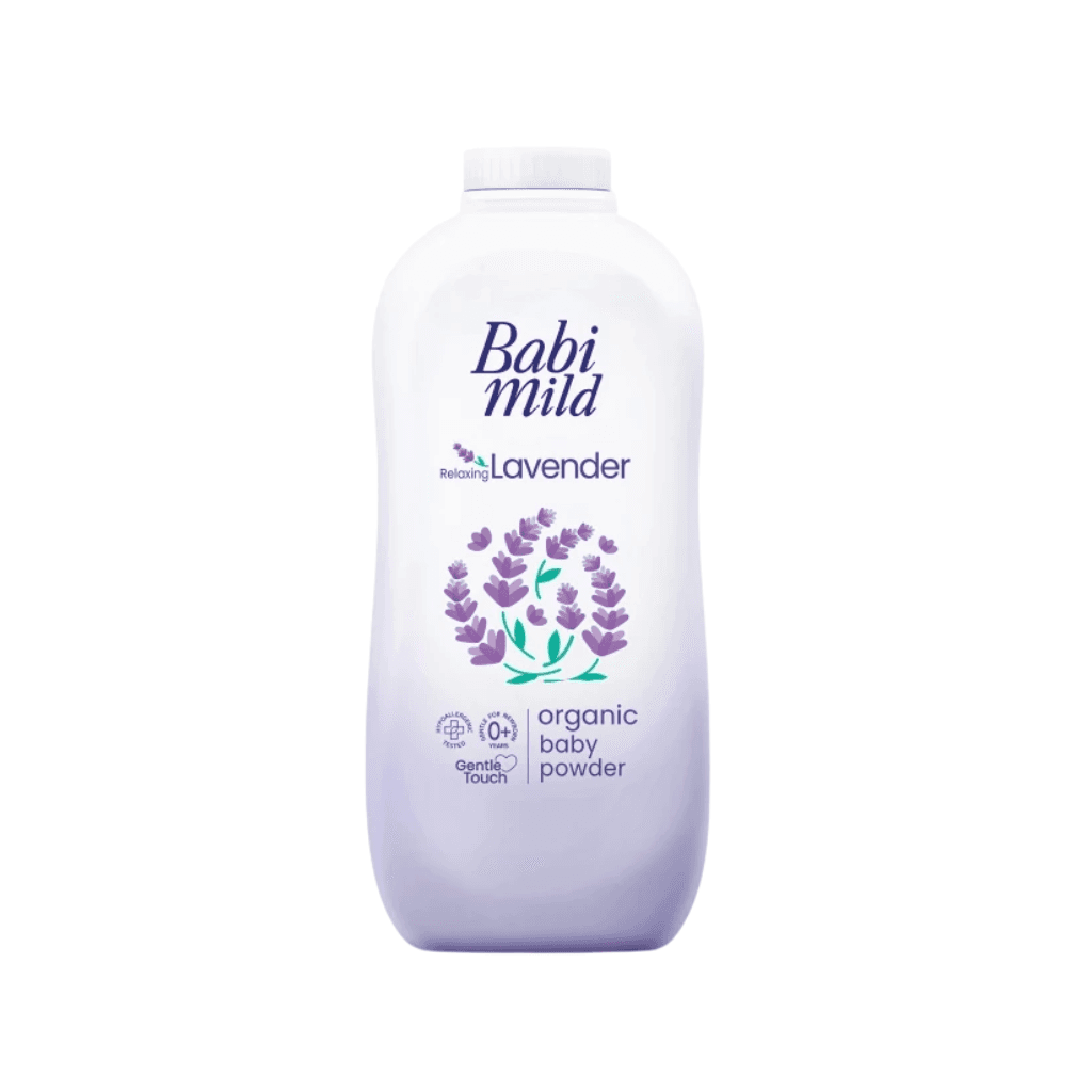 Phấn thơm dưỡng ẩm cho bé Babi Mild Lavender (Hộp 160g)