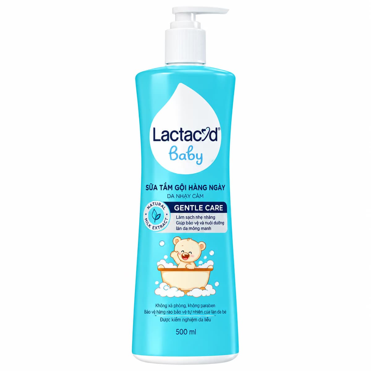 Sữa Tắm Gội Trẻ Em Lactacyd Baby Gentle Care Bảo Vệ Dịu Nhẹ Cho Làn Da Nhạy Cảm (500ml)