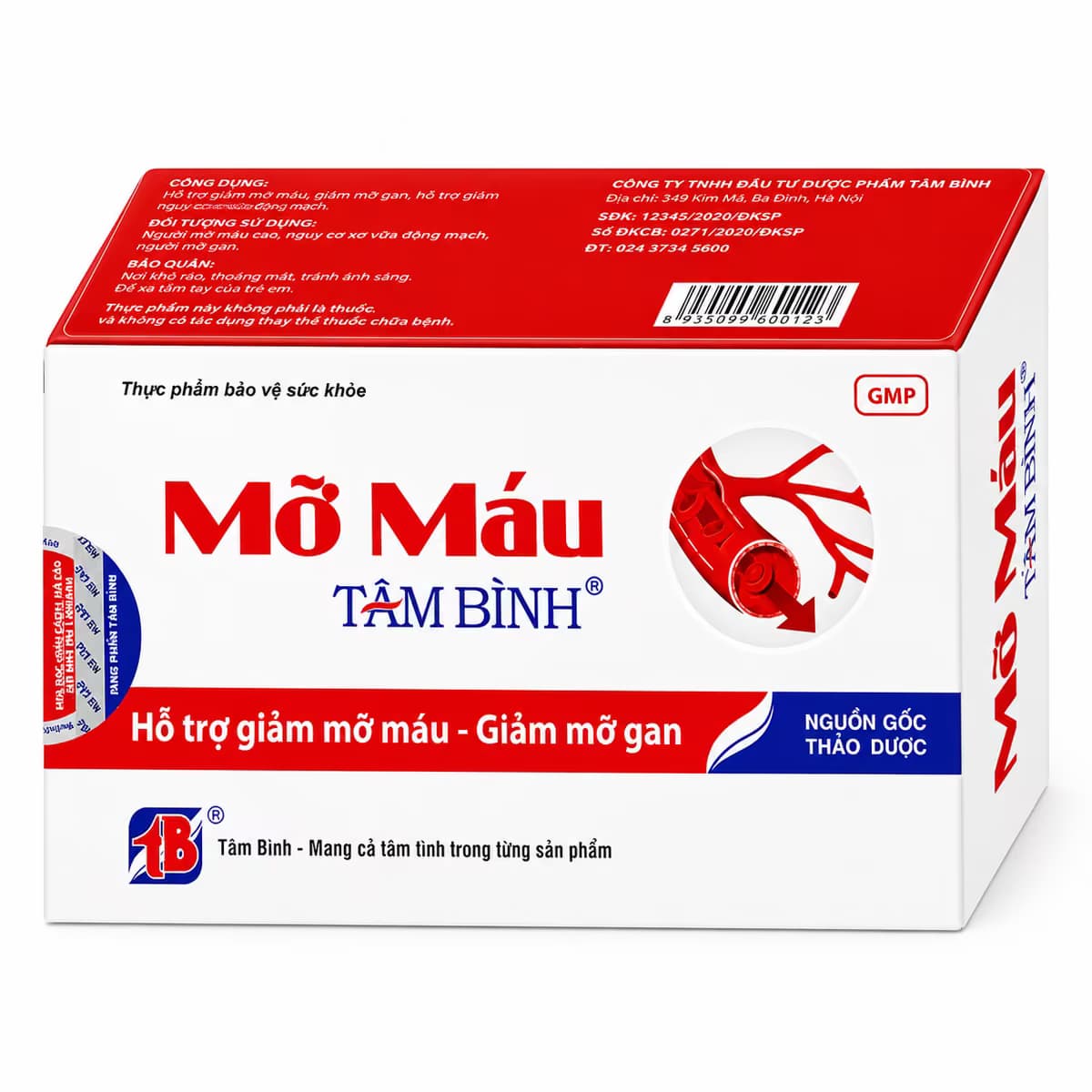 Viên Uống Tâm Bình Mỡ Máu (Hộp 60 Viên)