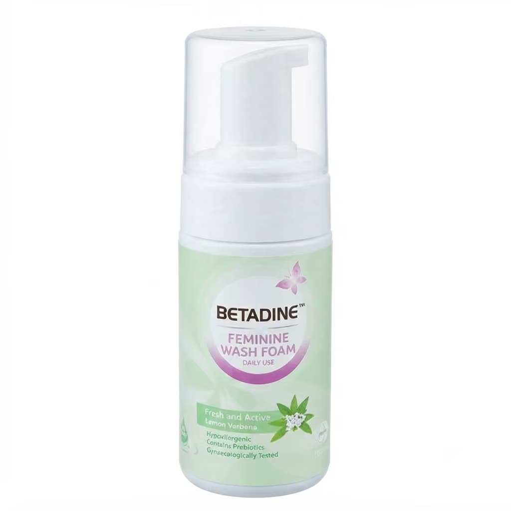 Bọt Vệ Sinh Phụ Nữ Betadine Fresh & Active Lemon Verbena (Chai 100ml)
