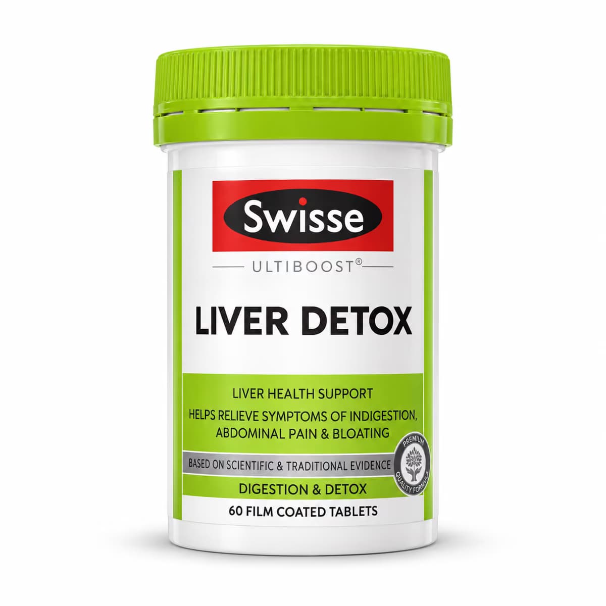 Viên uống Swisse Ultiboost Liver Detox hỗ trợ cải thiện chức năng Gan (Lọ 60 viên)