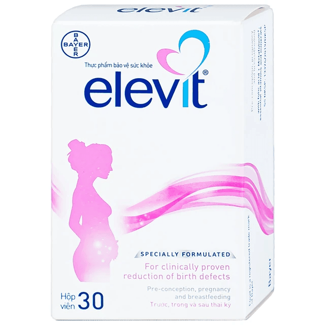 Viên Uống Elevit Bayer Cho Mẹ Bầu (Hộp 30 viên)