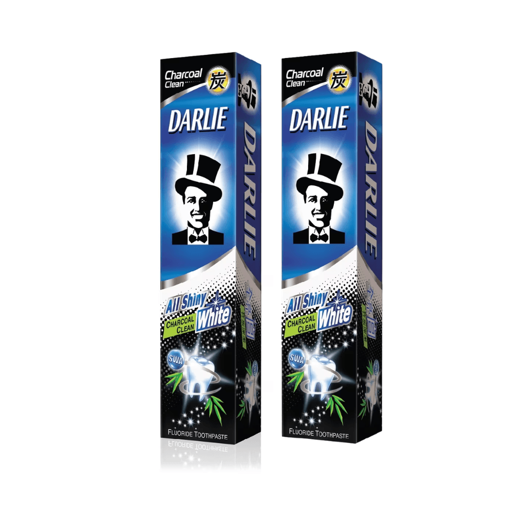 Lô 2 Kem Đánh Răng Darlie Trắng Sáng Charcoal 140g