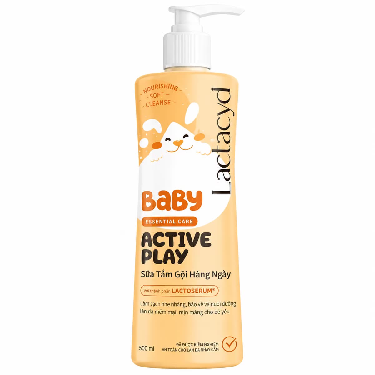 Sữa Tắm Gội Hằng Ngày Cho Bé Lactacyd Baby Active Play (500ml)