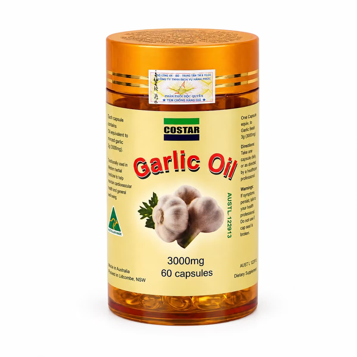 Viên Uống Costar Garlic Oil (Lọ 60 Viên)