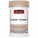 Viên uống Swisse Ultiboost Calcium + Vitamin D giúp hỗ trợ giảm nguy cơ loãng xương (Lọ 150 viên)