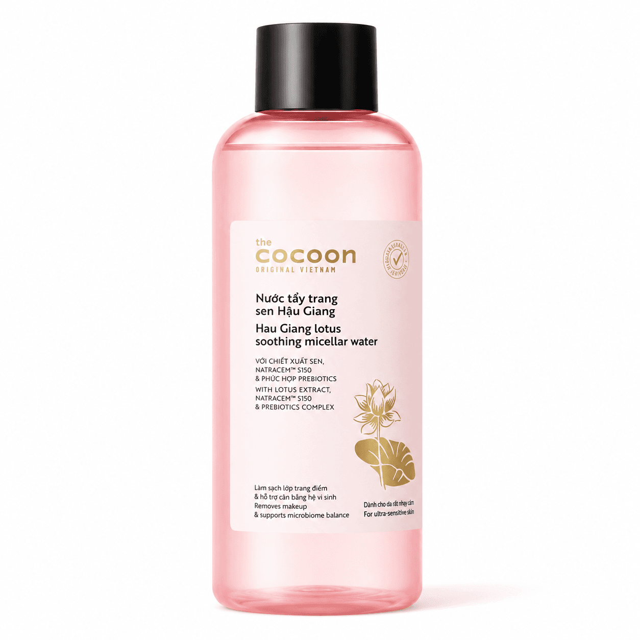 Nước Tẩy Trang Sen Hậu Giang Cocoon (Chai 500ml)