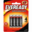 Pin Eveready Heavy Duty 1012 BP4 AAA (Vỉ 4 viên)