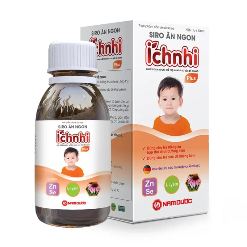 Siro Ăn Ngon Ích Nhi Plus Nam Dược (Chai 100ml)