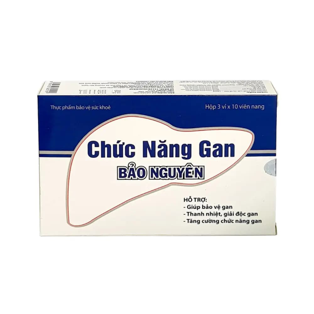 Viên Uống Bảo Vệ Sức Khoẻ Chức Năng Gan Bảo Nguyên (3 Vỉ X 10 Viên)