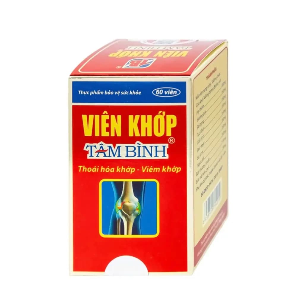 Viên Uống Bảo Vệ Sức Khỏe Viên Khớp Tâm Bình (Hộp 60 Viên)