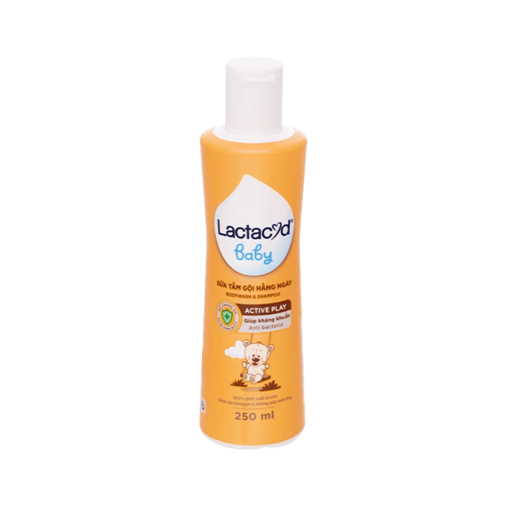 Sữa Tắm Gội Lactacyd Baby Active Play Giúp Dưỡng Ẩm, Giảm Kích Ứng Cho Da Bé