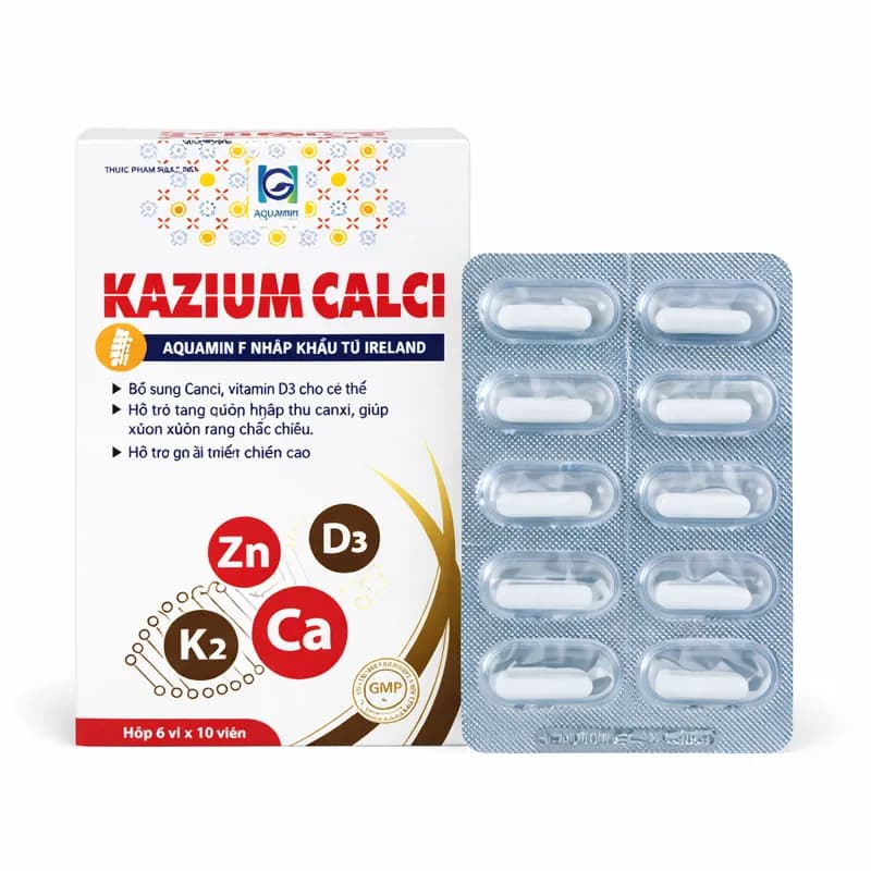 Viên Uống Kazium Calci (Hộp 6 vỉ x 10 viên)