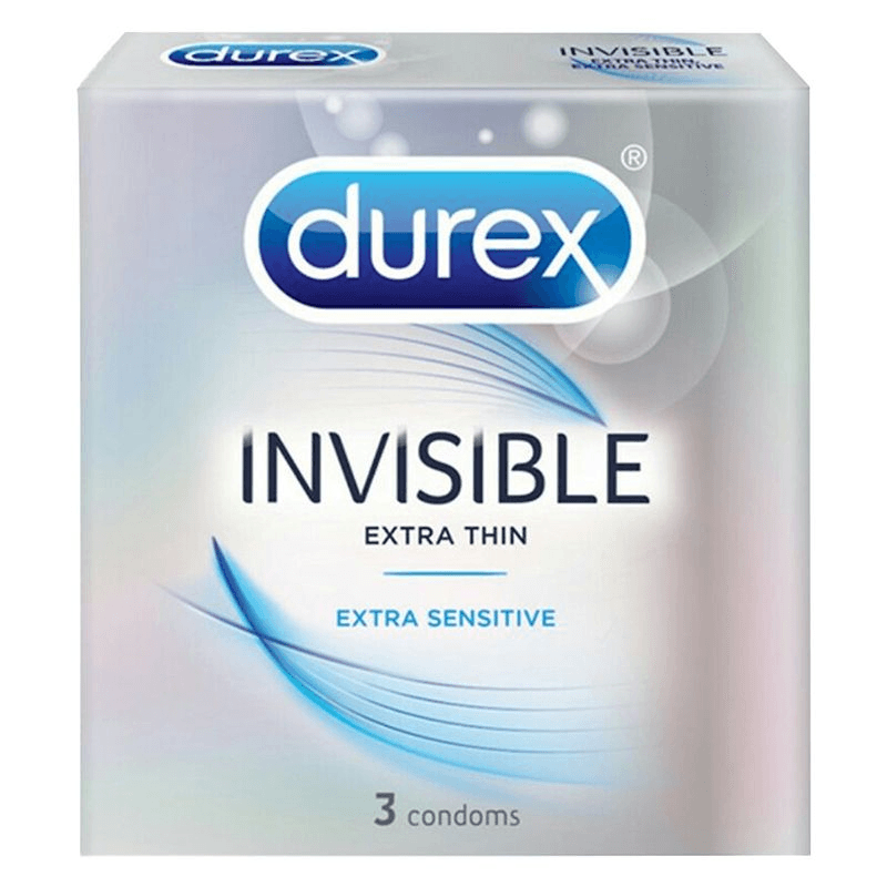 Bao Cao Su Durex Invisible Size 52mm (Hộp 3 Bao)