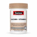 Viên uống Swisse Ultiboost Calcium + Vitamin D giúp hỗ trợ giảm nguy cơ loãng xương (Lọ 90 viên)