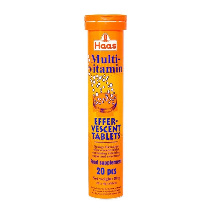 Viên Sủi Haas Multi-vitamin Effer-vescent Tablets (Tuýp 20 Viên)