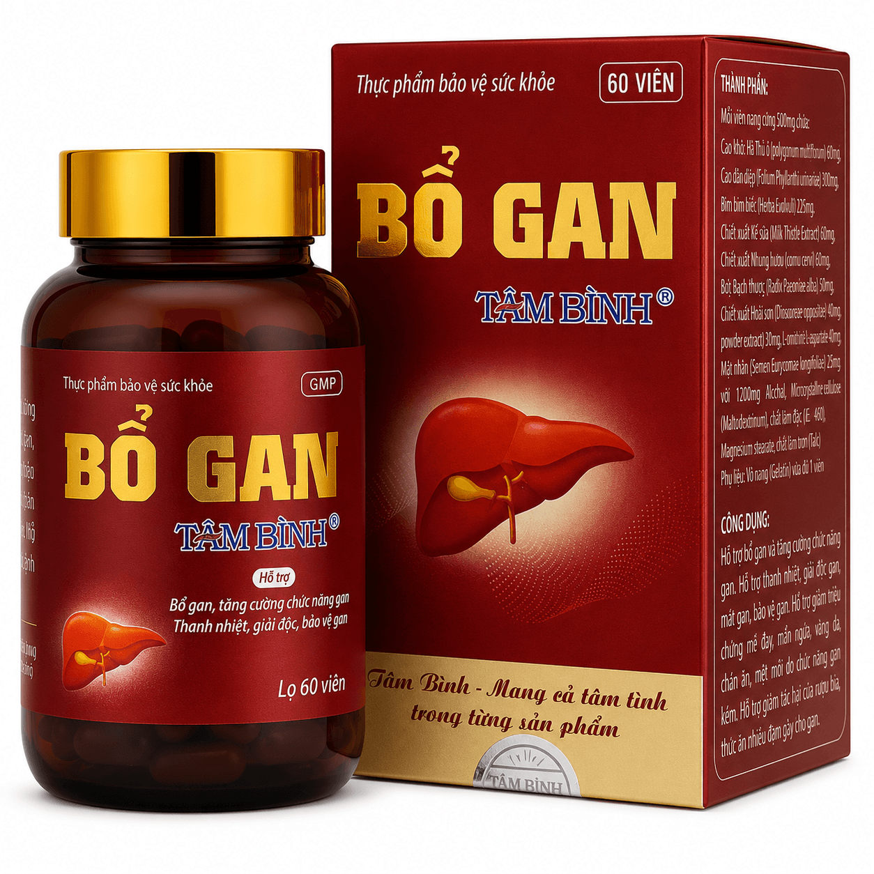 Viên Uống Bổ Gan Tâm Bình (Hộp 60 viên)