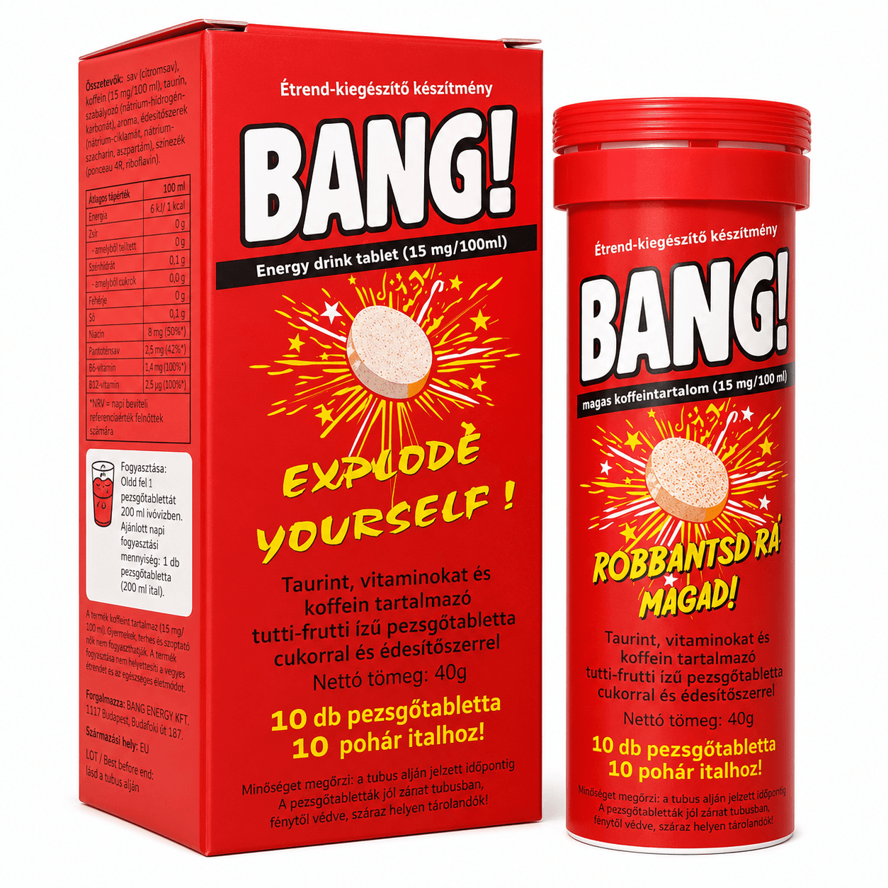 Viên Sủi Haas Bang Effervescent Tablets (Tuýp 10 Viên)