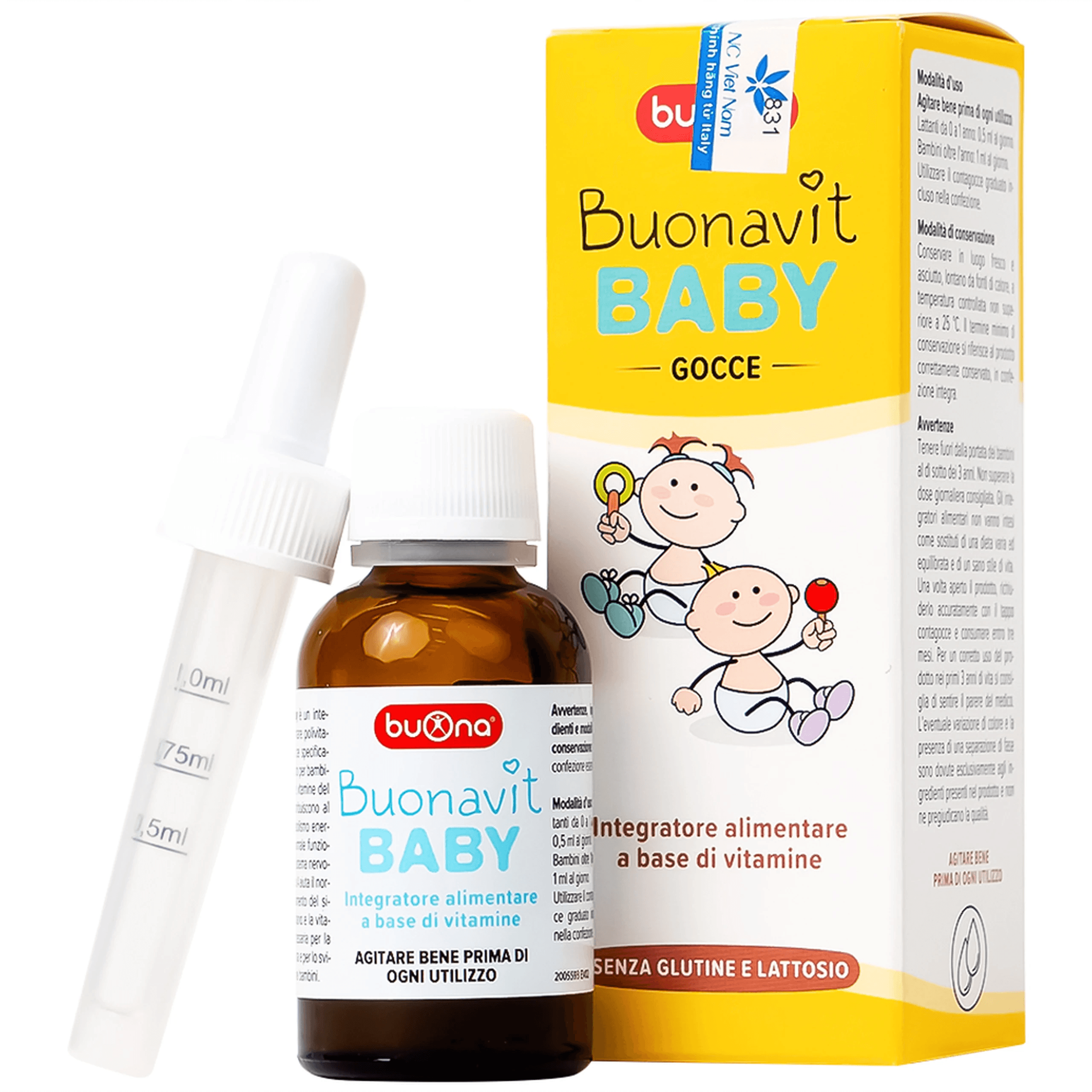 Dung Dịch Bổ Sung Vitamin Cho Trẻ Buona Bounavit Baby (20ml)