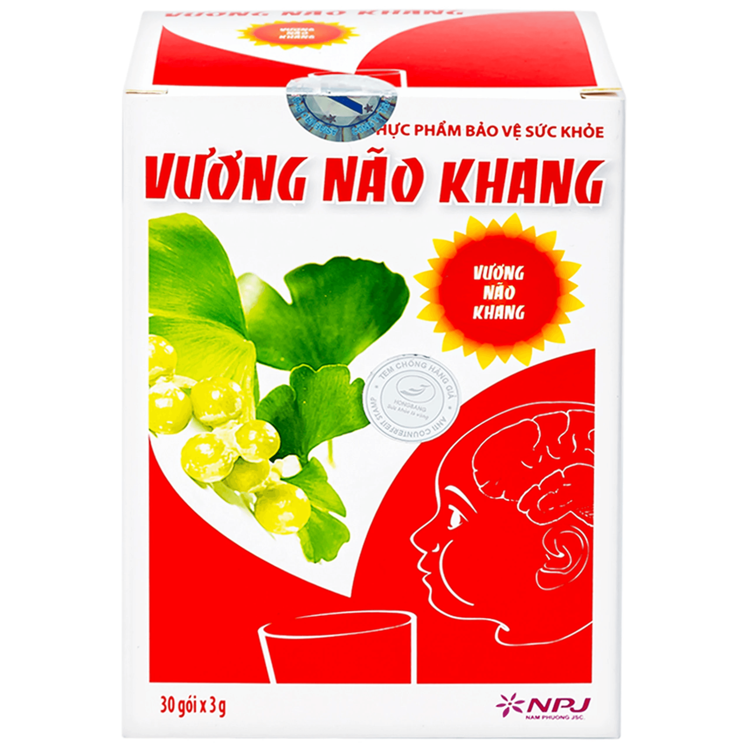 Bột Cải Thiện Giấc Ngủ Vương Não Khang Imc (30 Gói)