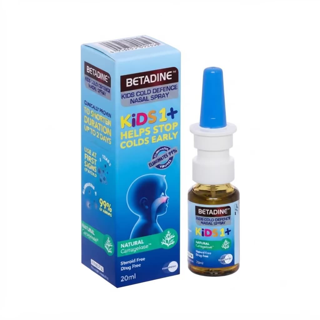 Xịt mũi Betadine Kids Cold Defence Nasal Spray (Chai 20ml)