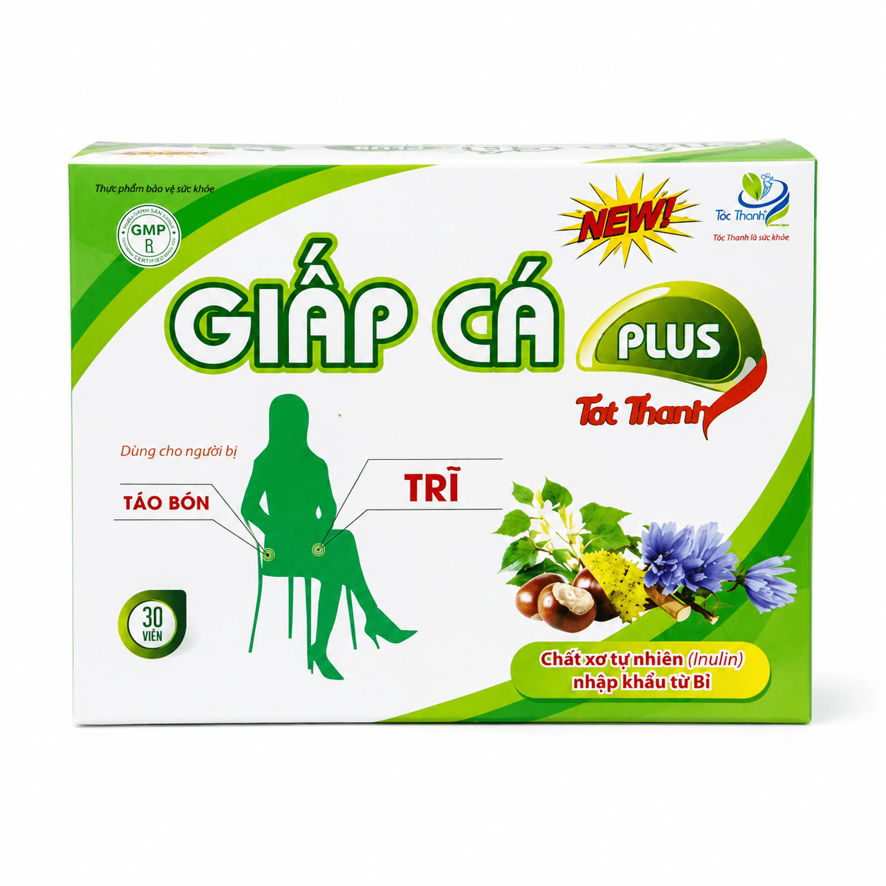 Viên Uống Giấp Cá Plus (Hộp 3 vỉ x 10 viên)