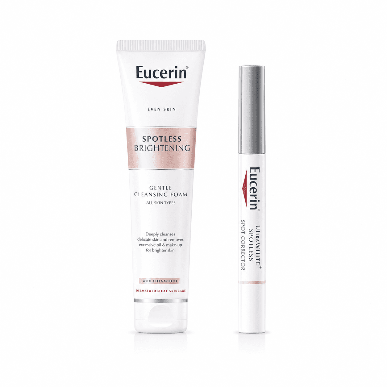 Combo Tinh Chất Hỗ Trợ Giảm Thâm Nám Eucerin +Sữa rửa mặt trắng da Eucerin