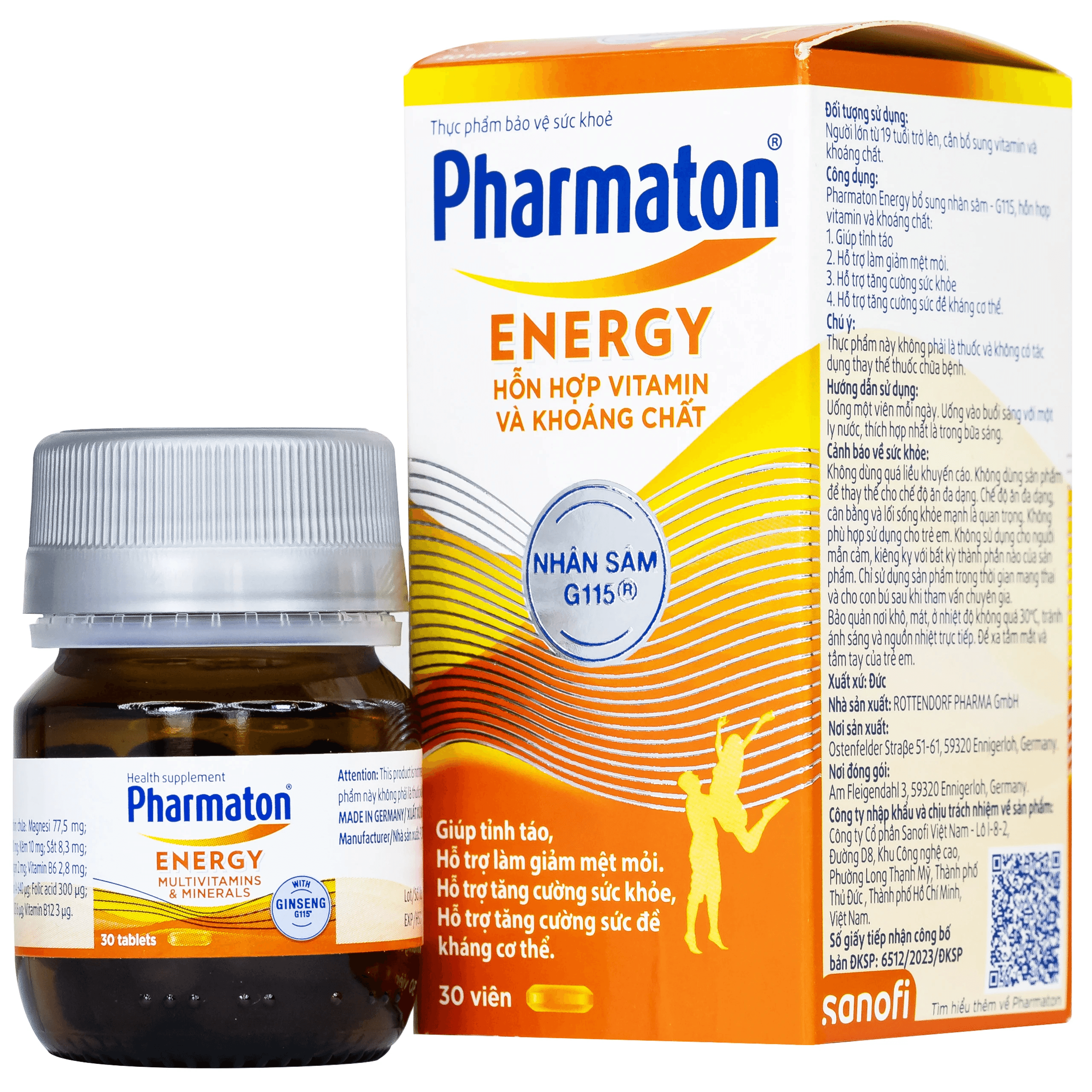 Viên Uống Pharmaton Energy Hỗn Hợp Vitamin Và Khoáng Chất (Hộp 30 viên)